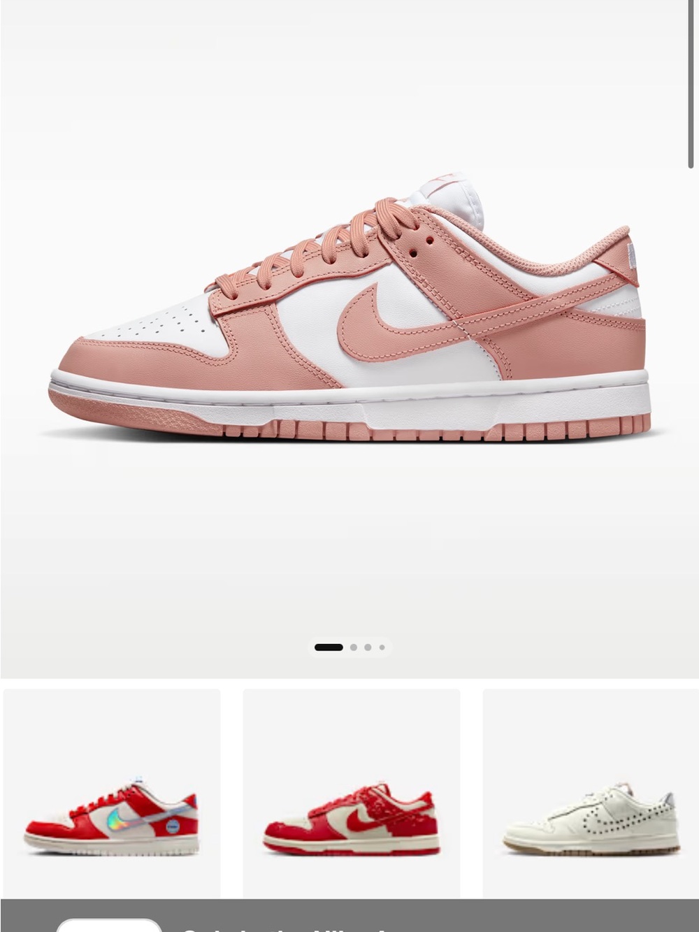 Nike Dunk Low - White/Rose Whisper